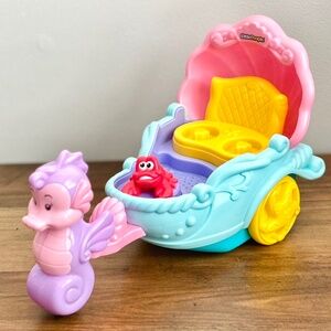 Fisher Price Little People Disneys LITTLE MERMAID CARRIAGE COACH Ariel MUSICAL